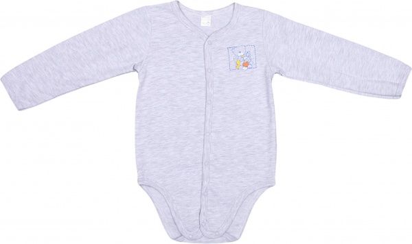 Боді дитяче для хлопчика Татошка р.74 сірий меланж м14251смл 