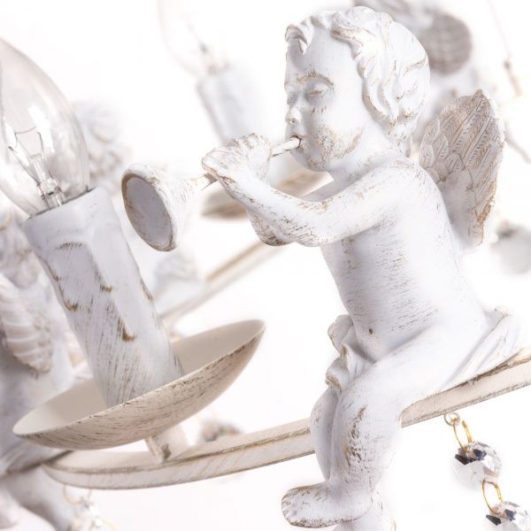 Люстра подвесная Arte Lamp 8x40 Вт E14 белый/золото A1133SP-8WG 