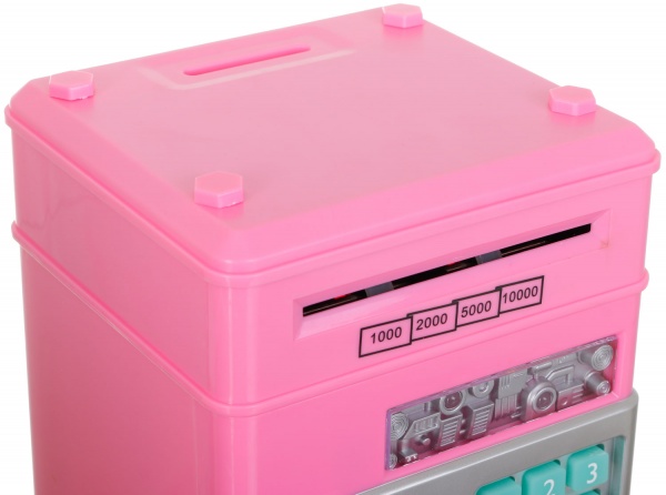 Сейф-скарбничка електронний дитячий стандарт рожевий OTE0648259/pink