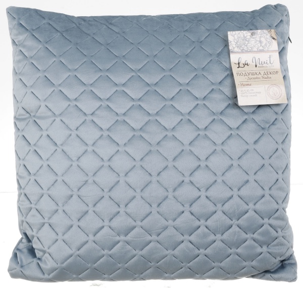 Подушка декоративная Nadia 45x45 см сизый La Nuit 