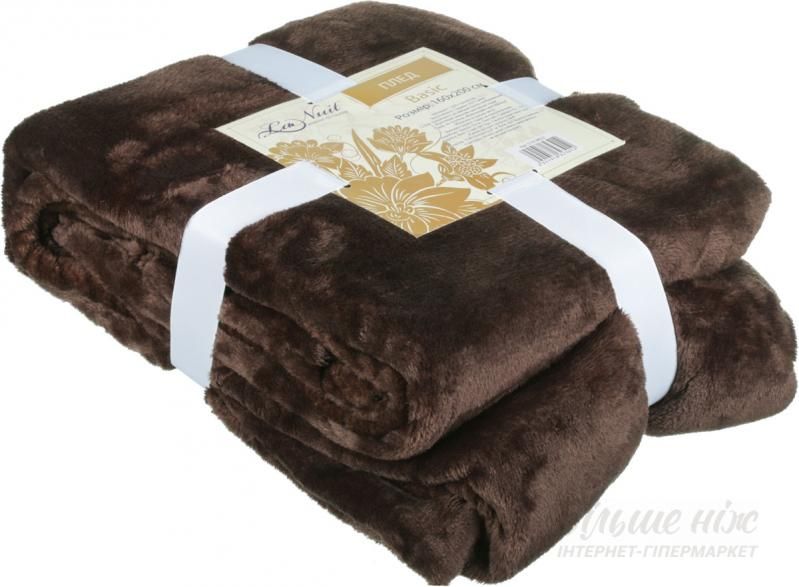 Плед La Nuit Basic brown 160x200 см