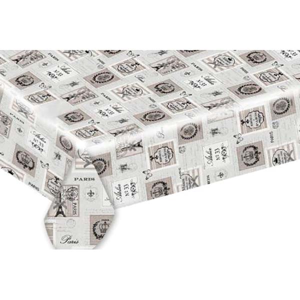 Скатерть Paris 140x140 см серый с рисунком UP! (Underprice)