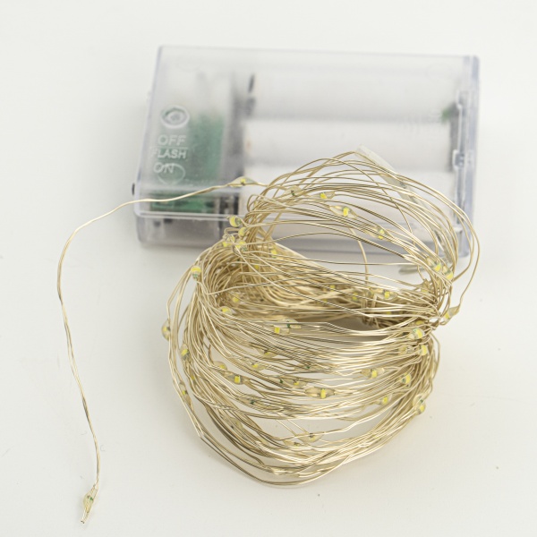 Декоративная гирлянда Altalusse (INL-2105B-100 Cold) встроенный светодиод (LED) 100 ламп 10 м 