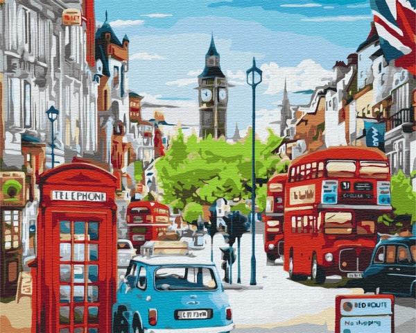 Картина за номерами Година пік у Лондоні PBS33932 40x50 см Brushme 