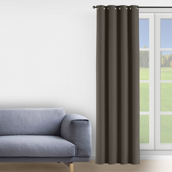 Штора-блекаут FUSION DIMOUT150х258 сіро-коричневий Decora textile