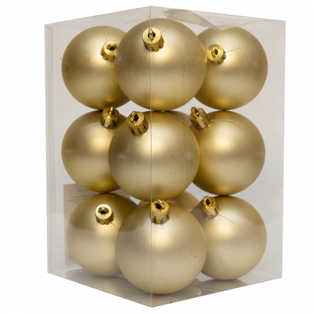 Набор елочных шаров 892043 d 60 мм 12 шт./уп.