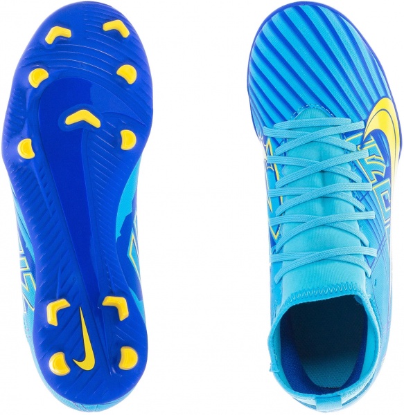 Бутси Nike NIKE JR. MERCURIAL SUPERFLY 9 CLUB KM FG/MG DO9789-400 р.38,5 різнокольоровий