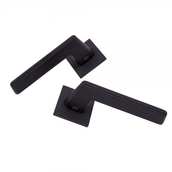 Ручка на розетке Comit Club без замка матовый черный