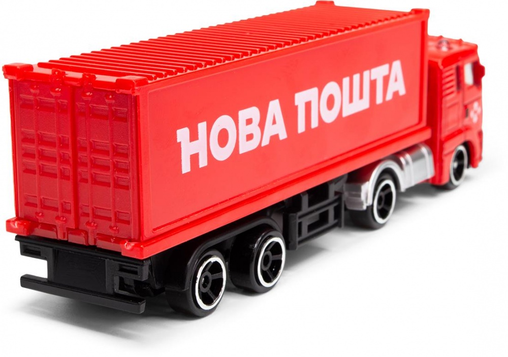 Модель TechnoDrive 1:43 Фура Новая Почта 250416CG