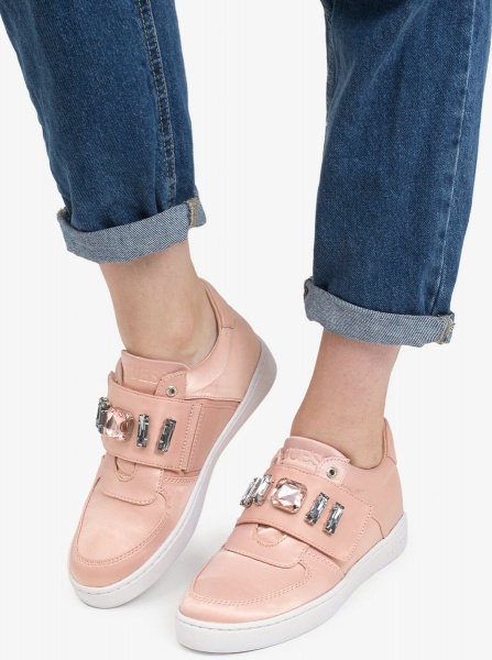 Кроссовки Guess FLO FLFLO1SAT12-NUDE р.35 бежевый