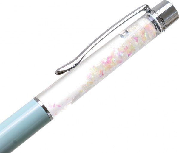 Ручка кулькова Синій глітер SK209788 