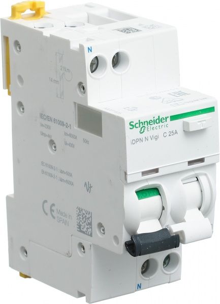 Дифференциальный автомат Schneider Electric Acti 9 iDPN Vigi A9D31625