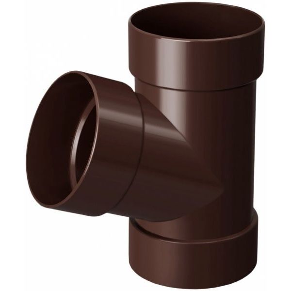 Трійник ПВХ RAINWAY 67° d100 мм коричневий 
