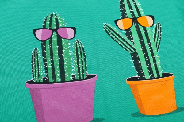Футболка унісекс Luna Kids 2 cactus р.134 зелений 