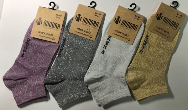 Носки женские MINORA 4780046993721 350 р.36-40 в ассортименте