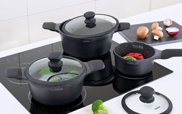 Кастрюля с крышкой Kuro Induction Line 50427 2,2 л 20 см Vinzer