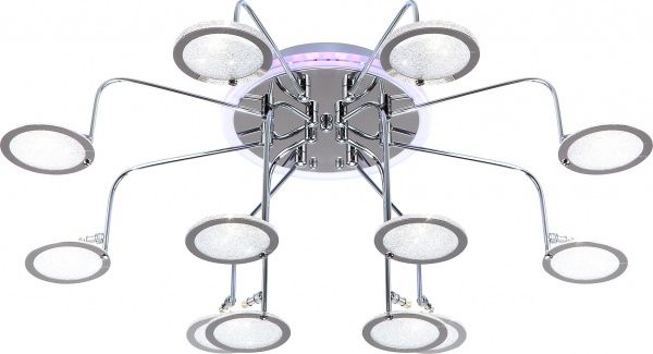 Люстра потолочная Strotskis Spider пульт ДУ LED-подсветка 12x3 Вт G4 хром 80109/12 