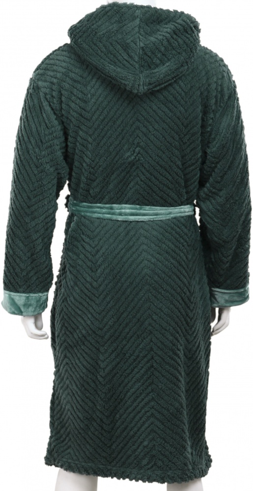 Халат мужской La Nuit с капюшоном Basel р. 2XL зеленый