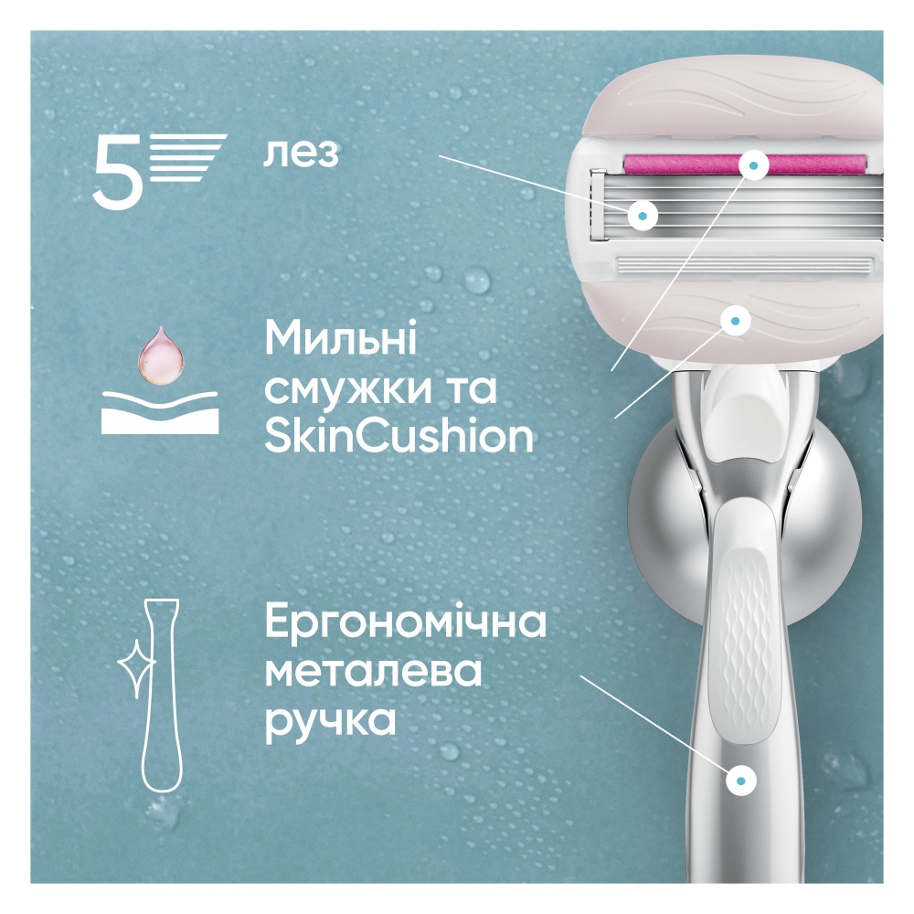 Станок для гоління Gillette Venus Pro ComfortGlide Sugarberry з 3 змінними картриджами