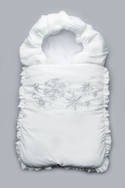 Конверт для новонароджених Модний Карапуз зима 56-68 білий 03-00468-3 