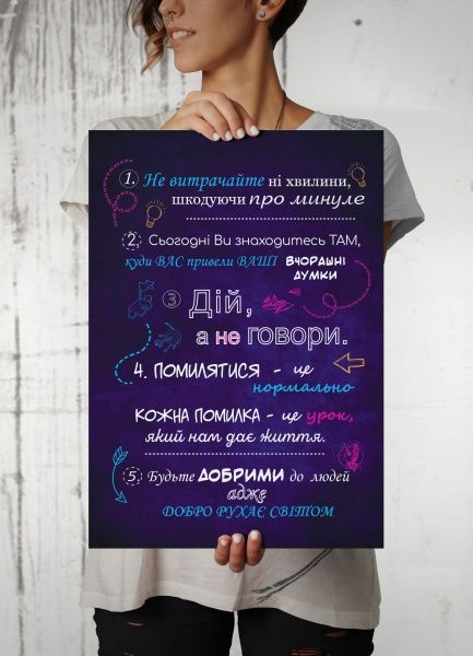 Постер 5 правил А2