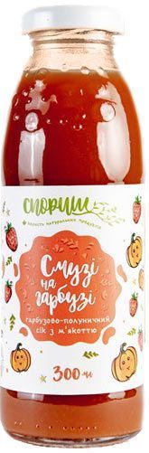 Сок Тыквенно-клубничный с мякотью и сахаром 0,3л 