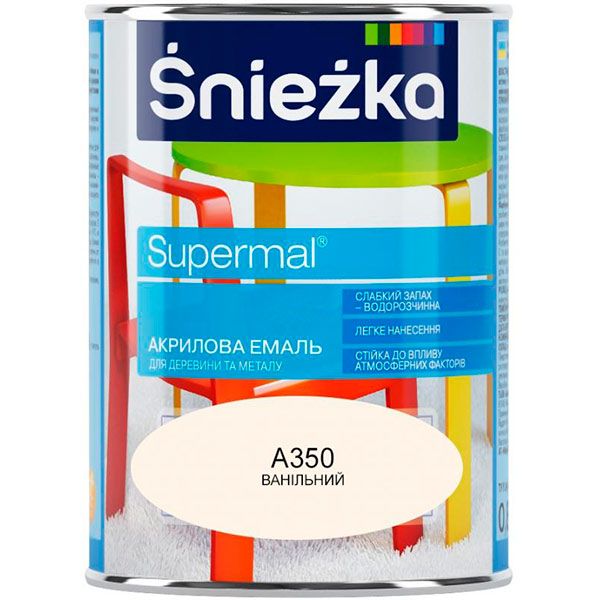 Емаль Sniezka Супермаль ванільна 0.8 л