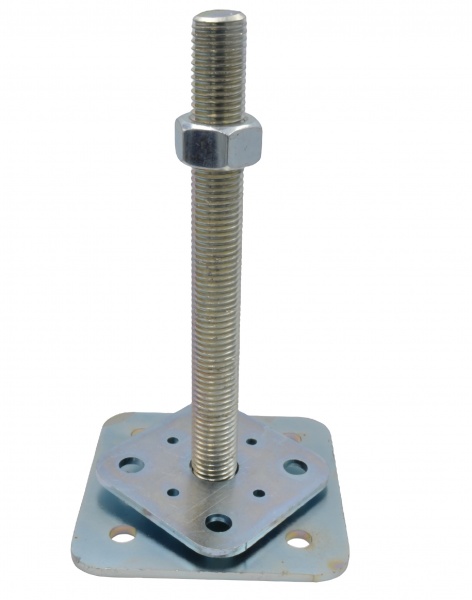 Опора колони гвинтова (вільна гайка) H 200 мм 110х110/80х80 М20 4 мм 1 шт. 