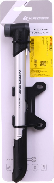 Насос для велосипеда Kross T4CPO000158 Clear Shot ALU Clever Valve Pump 120 PSI