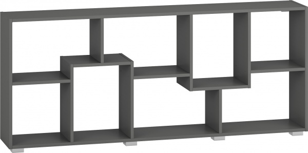Этажерка Грейд Токио-А 1616х664х252 мм графит серый