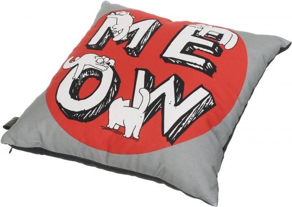 Подушка декоративная 2251952505015 41x41 см красный с серым Simon's Cat 
