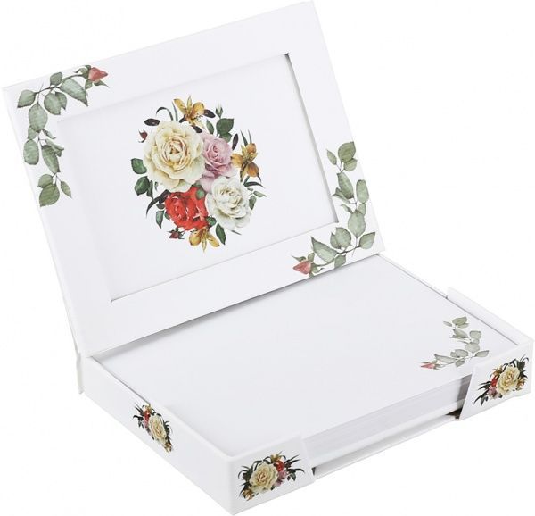 Папір для нотаток у підставці-фоторамці Троянди