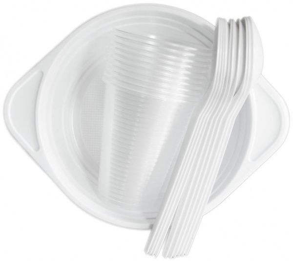 Набор Пластимир миска + ложка стол. + стакан 10 шт.