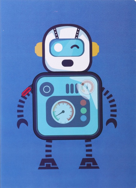 Блокнот Робот 3 25х18 см Mikirei