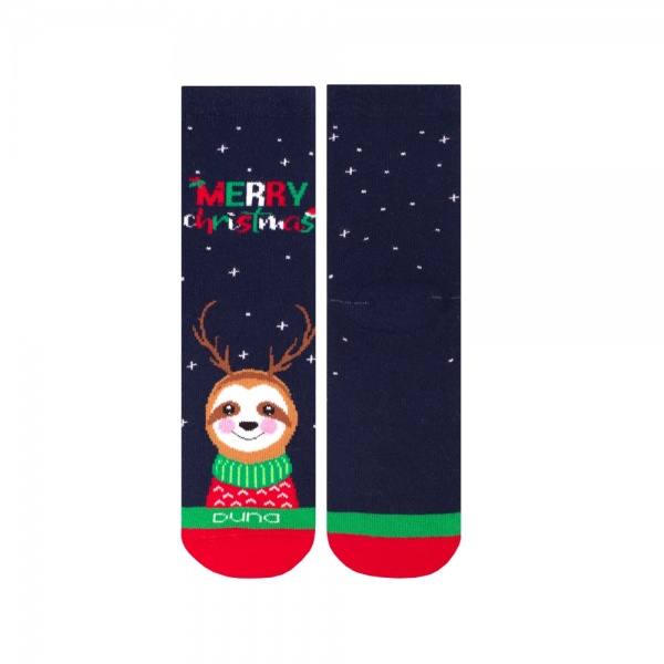 Носки унисекс Duna новогодние 4118 махра р.22–24 синий 