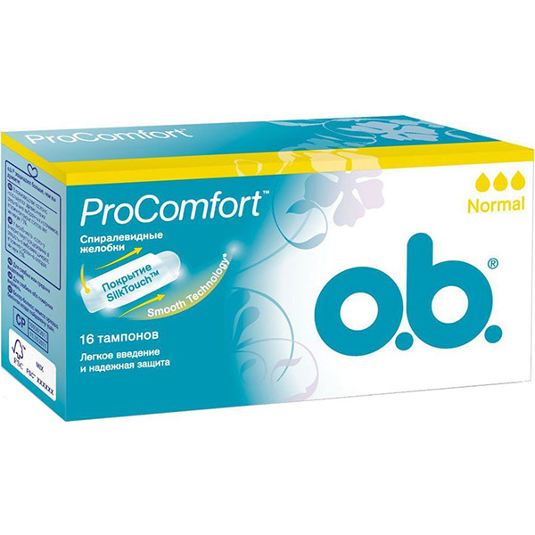 Тампони гігієнічні o.b. ProComfort normal 16 шт.