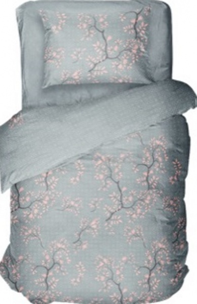 Комплект постільної білизни 1,5 сп. Alba сірий Luna 