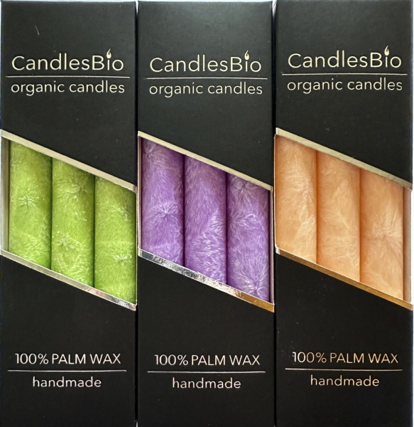 Набор свечей WP06 20/180 лавандовый 3 шт. CandlesBio