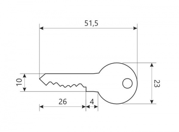 Цилиндр Avers LL 30x30 ключ-ключ 60 мм золото