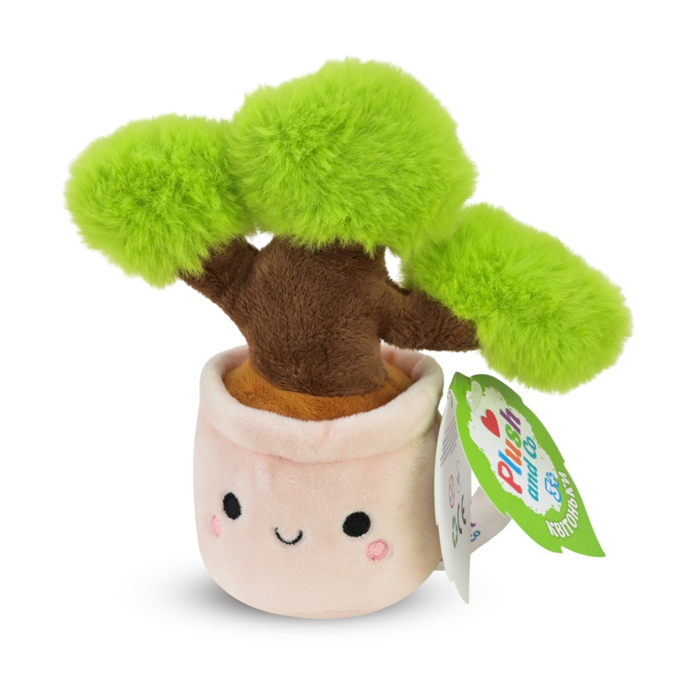 Мягкая игрушка Plush and Co Цветочки баобаб 7х7х15 см зеленый с розовым PLC25046