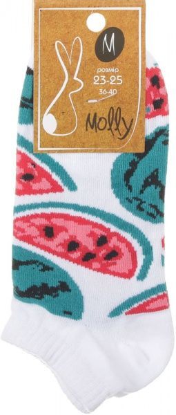 Носки женские Молли Арбуз большие дольки р. 23-25 серый 