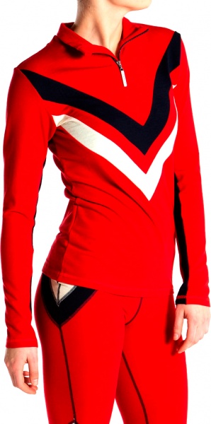 Футболка We Norwegians Voss ZipUp women 1546-22 р.XS красный