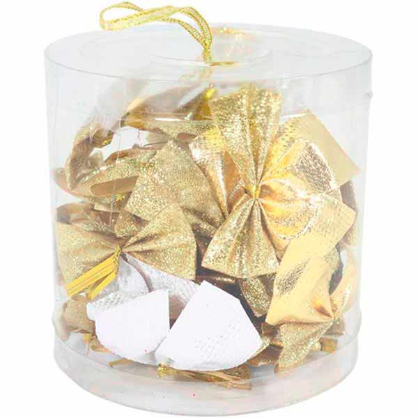 Набір іграшок Бантик золотий 6 см 36 шт./уп.