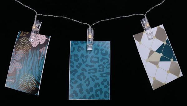 Электрогирлянда линейная для фото CW-LCP-10L15B светодиодная (LED) 10 ламп 1,5 м