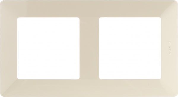 Рамка двухместная Legrand Life универсальная кремовый 754042