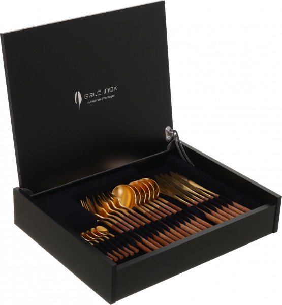 Набір столових приборів Neo Wood 24 предмети Belo Inox