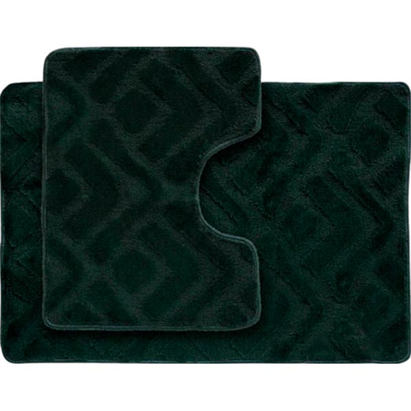 Набор ковриков Dariana Econom 55x80 + 55x42 Геометрия зеленый