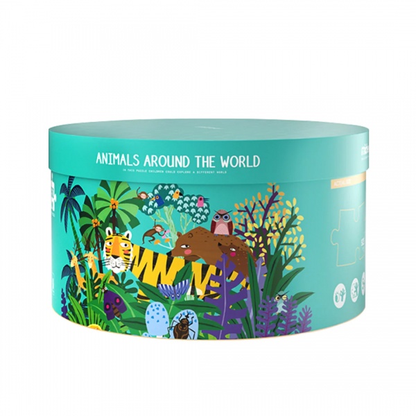 Пазл Mideer круглый В мире животных CT7016