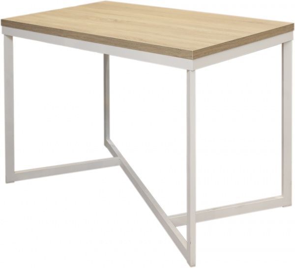 Стол Лугалпроф Мираж белый/дуб сонома 