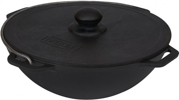 Казан BRIZOLL 8 л азіатський чавунний з чавунною кришкою